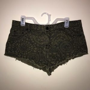 BDG low rise cheeky jean shorts